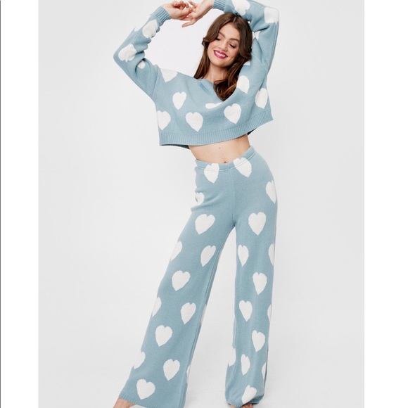 Knit heart sweater and pants set - Picture 6 of 7